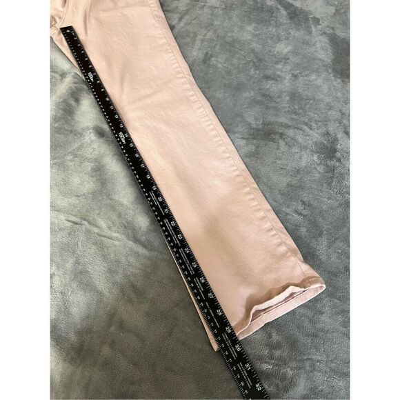Levi's 505 Jeans Womens Size 28 Pale Pink Straight Leg Mid Rise Stretch Denim - Picture 10 of 11
